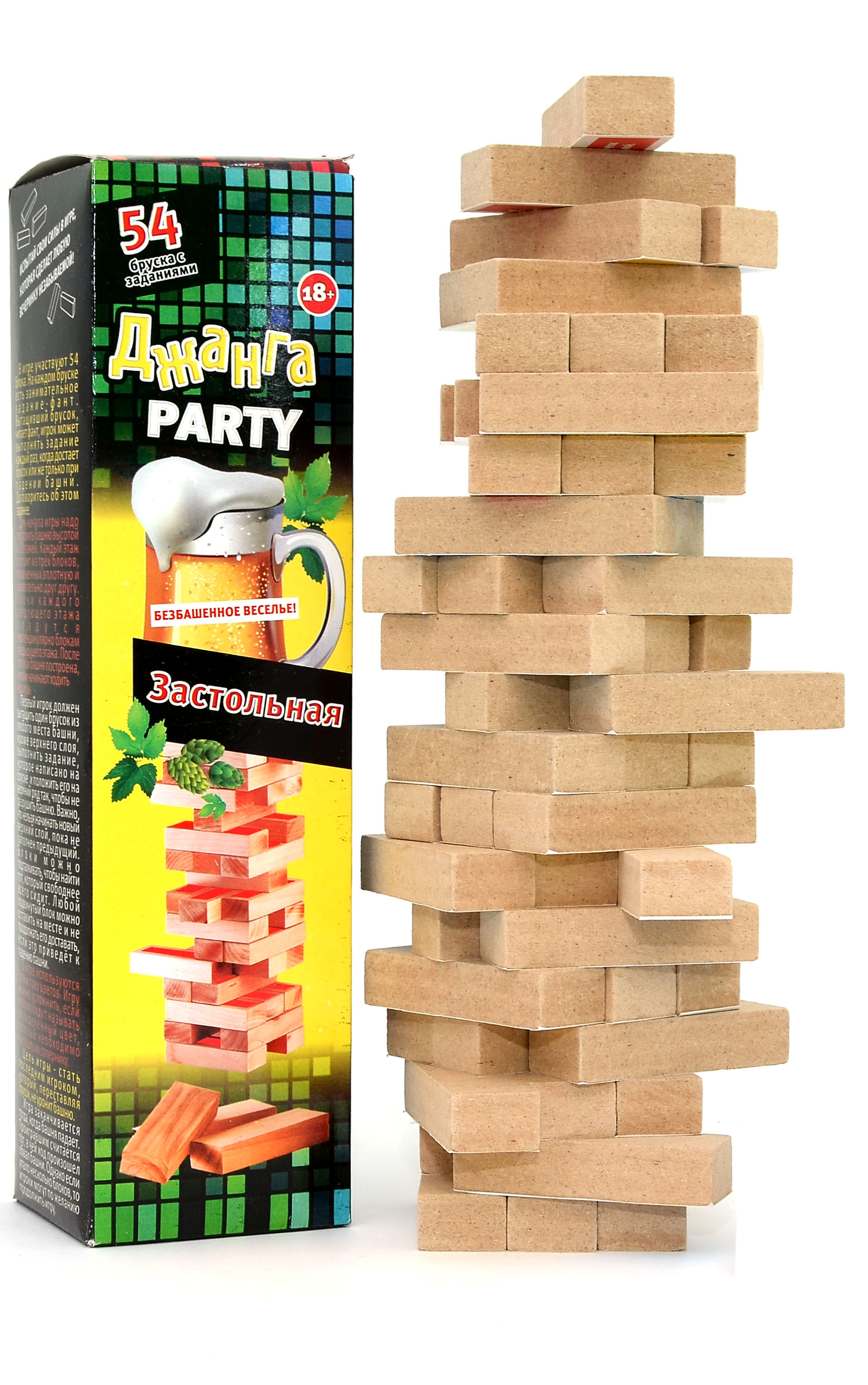 Игра Джанга-Рarty 'Застольная' (8х8х35 см.), 4607155191353