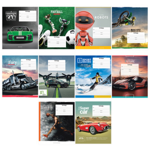 Блокнот на скрепке А6 , "Яркий подводный мир", Б24-4390