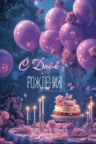 Открытка А5, С Днем Рождения, 50000570